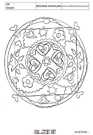 Mandala boyama sayfaları